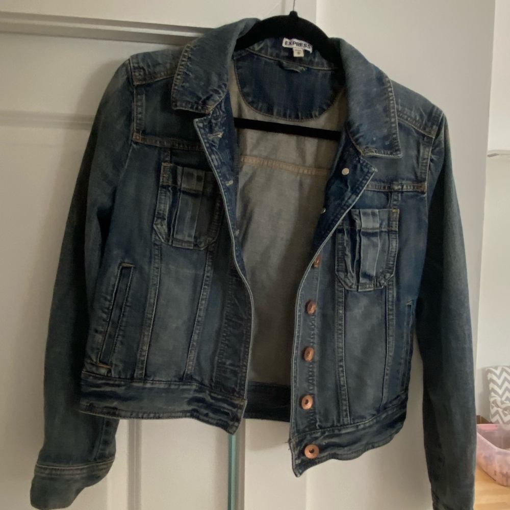 Express Cropped Jean Jacket